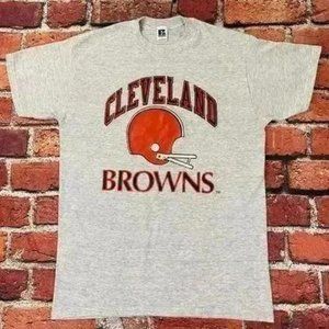 Vintage Russell Cleveland Browns NFL T Shirt, Vintage NFL Tee, Vintage Cleveland